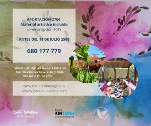 Escuela Kintsugi, taller residencial de biodanza y acuarela, del 29 al 31 de julio en Penyagolosa